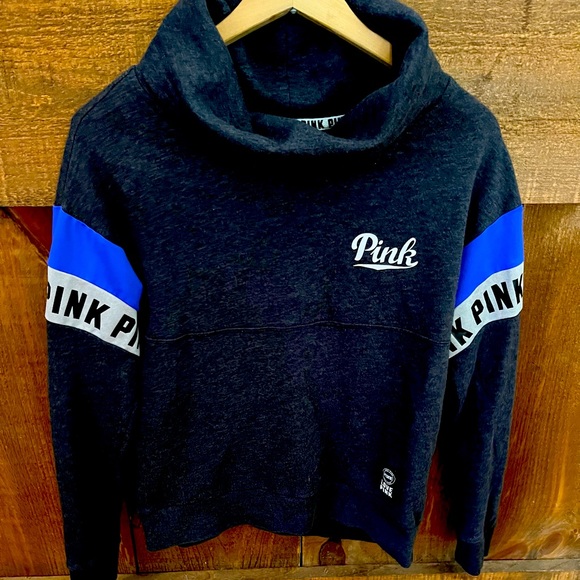 PINK Victoria's Secret Tops - Pink sweatshirt with extended neck